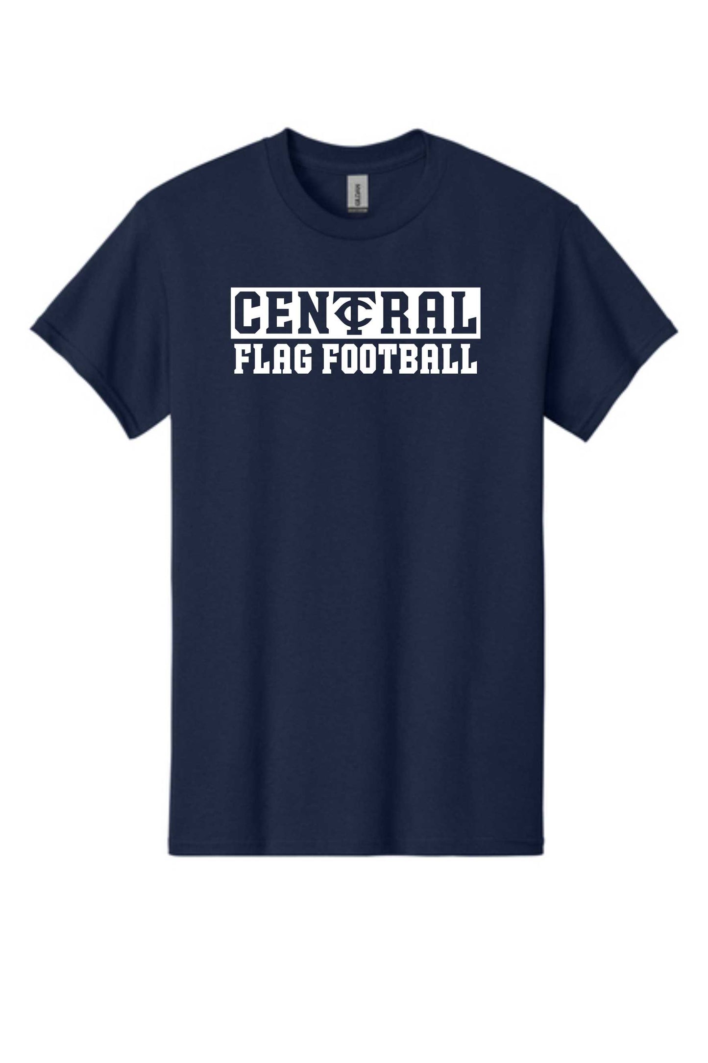 Cotton Short Sleeve Central Flag Football