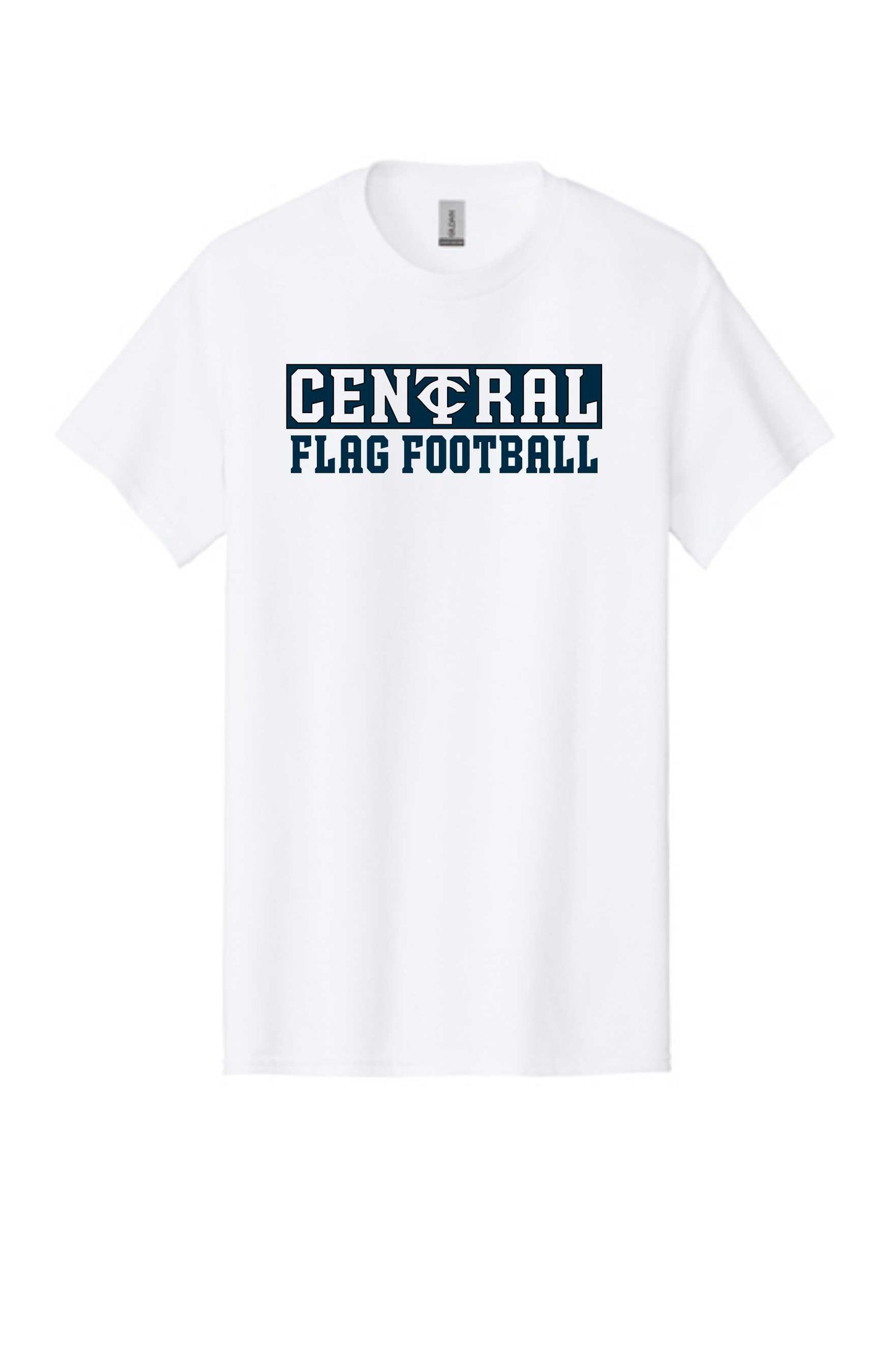 Cotton Short Sleeve Central Flag Football