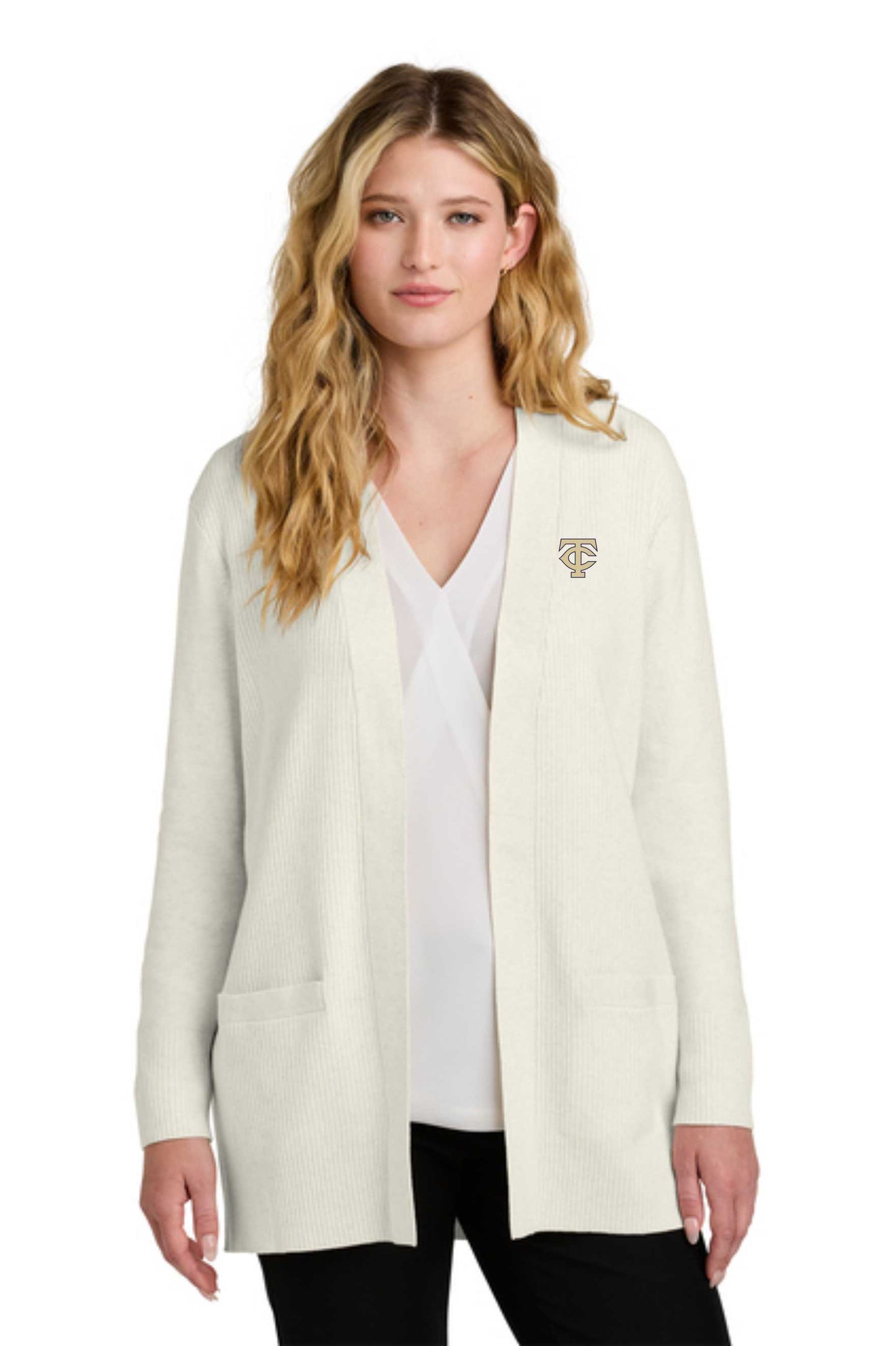 Women’s Easy Care Open-Front Cardigan Sweater with TC-LSW2890