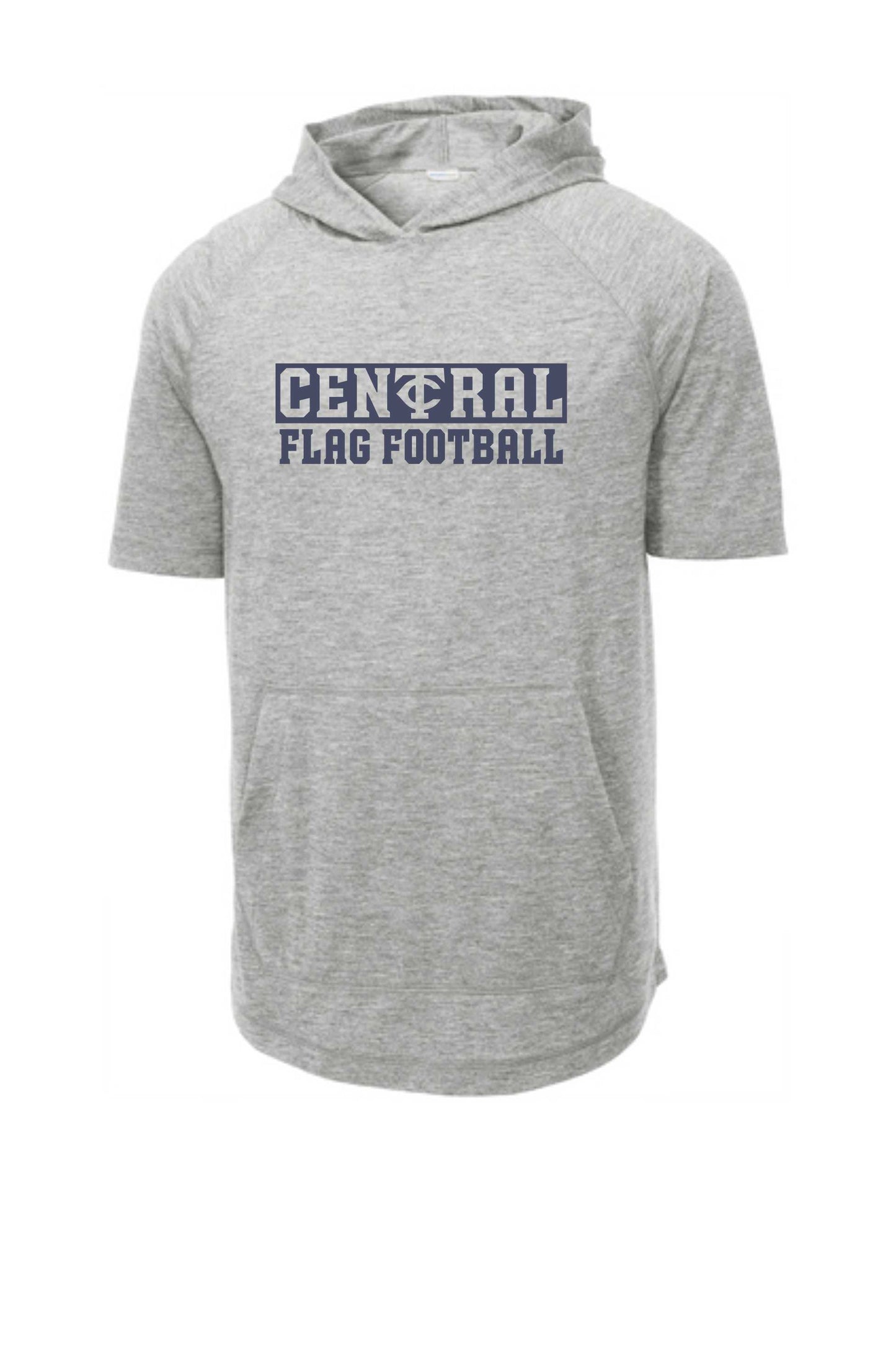Lightweight Hoodie Short Sleeve Central Flag Football