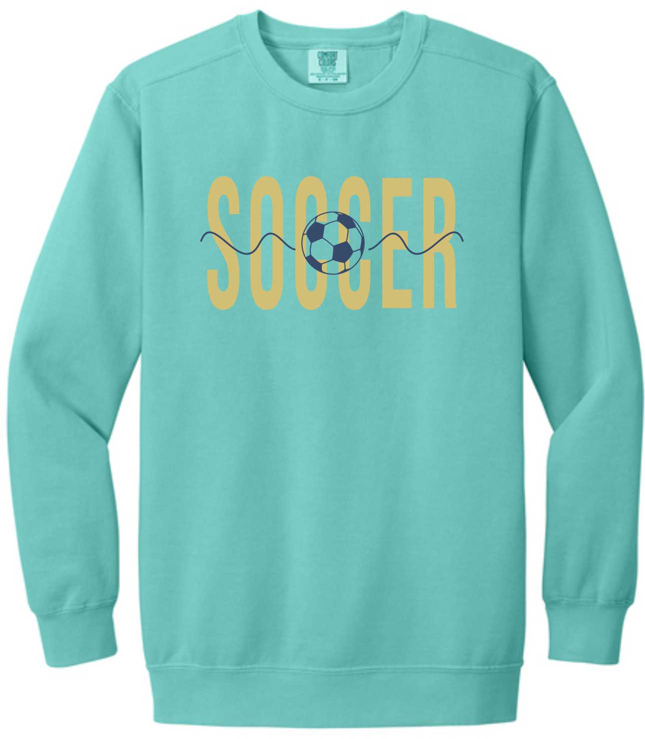 Comfort Colors Sweatshirt Soccer with Line