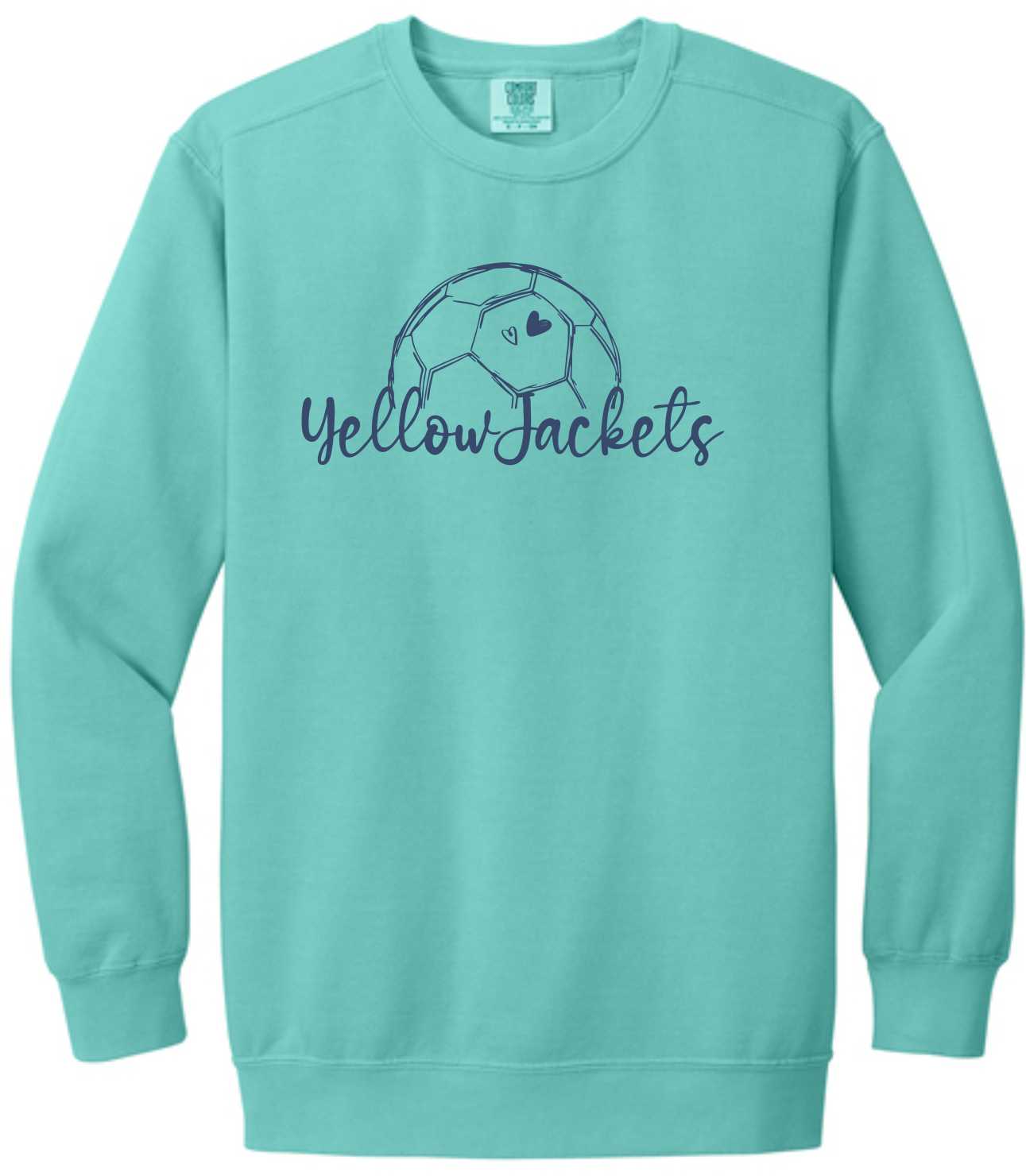 Comfort Colors Sweatshirt Yellow Jackets