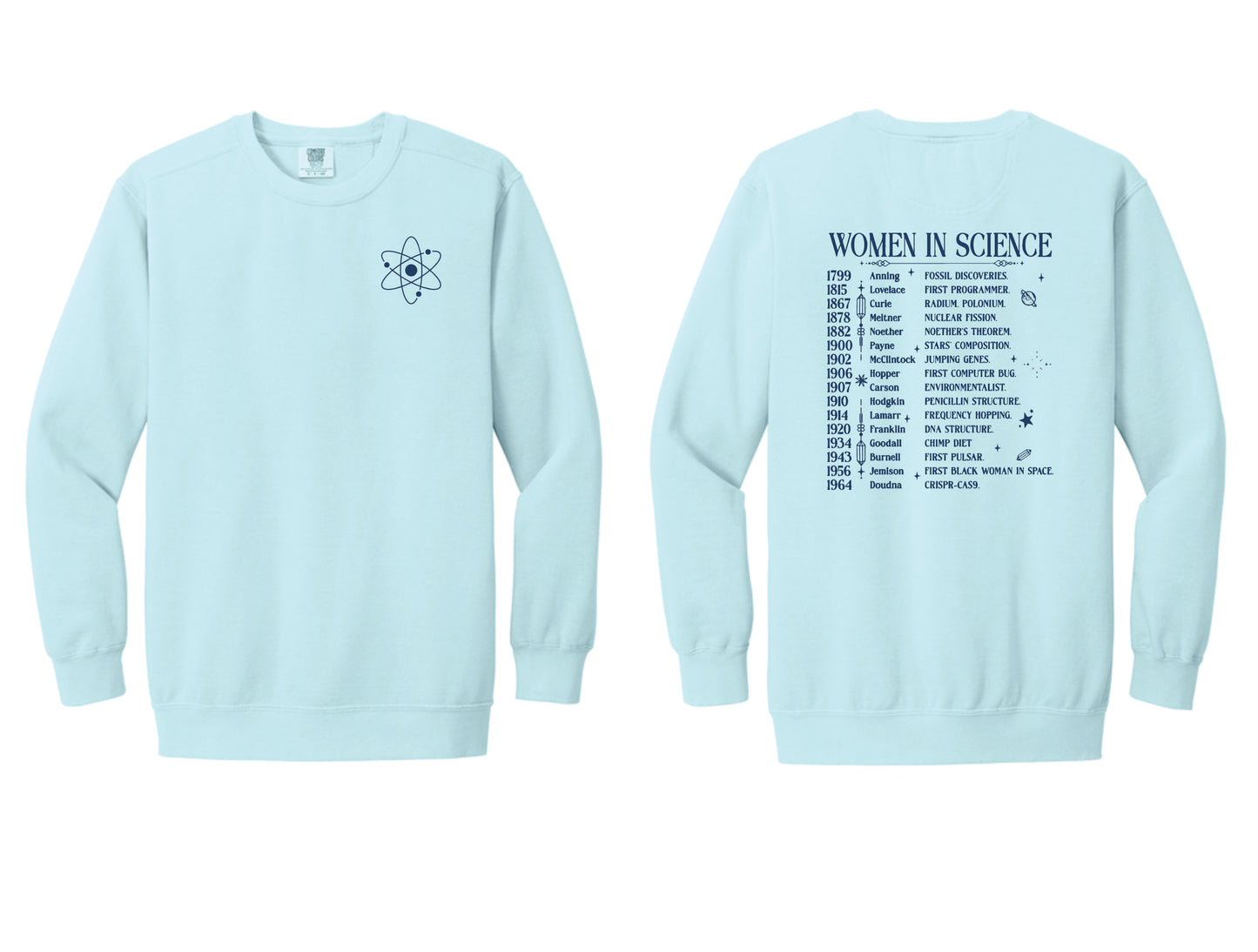 Comfort Colors Sweatshirt Women in Science