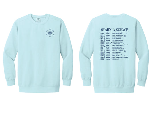 Comfort Colors Sweatshirt Women in Science
