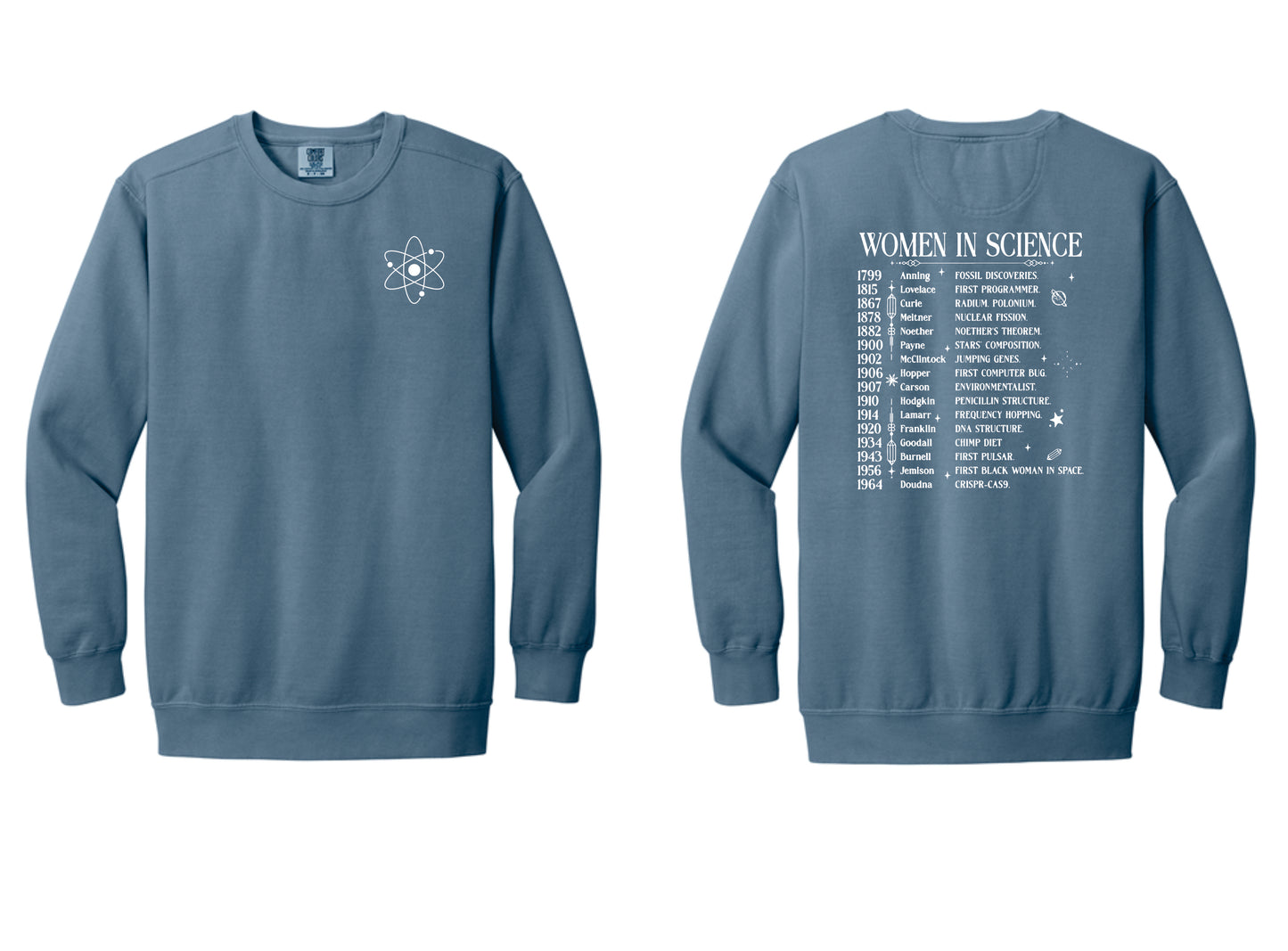 Comfort Colors Sweatshirt Women in Science
