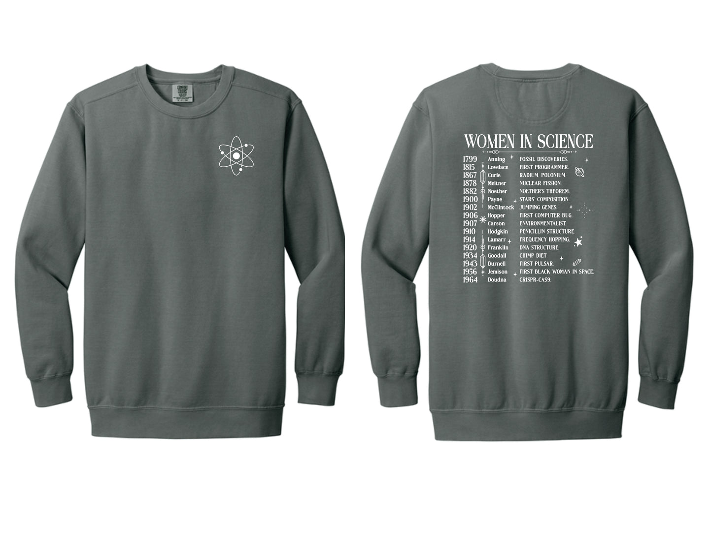 Comfort Colors Sweatshirt Women in Science