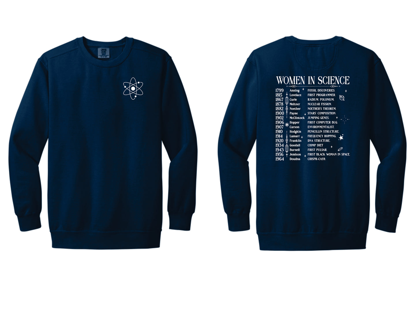 Comfort Colors Sweatshirt Women in Science