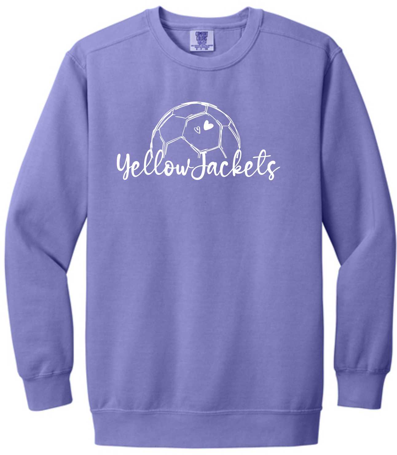 Comfort Colors Sweatshirt Yellow Jackets