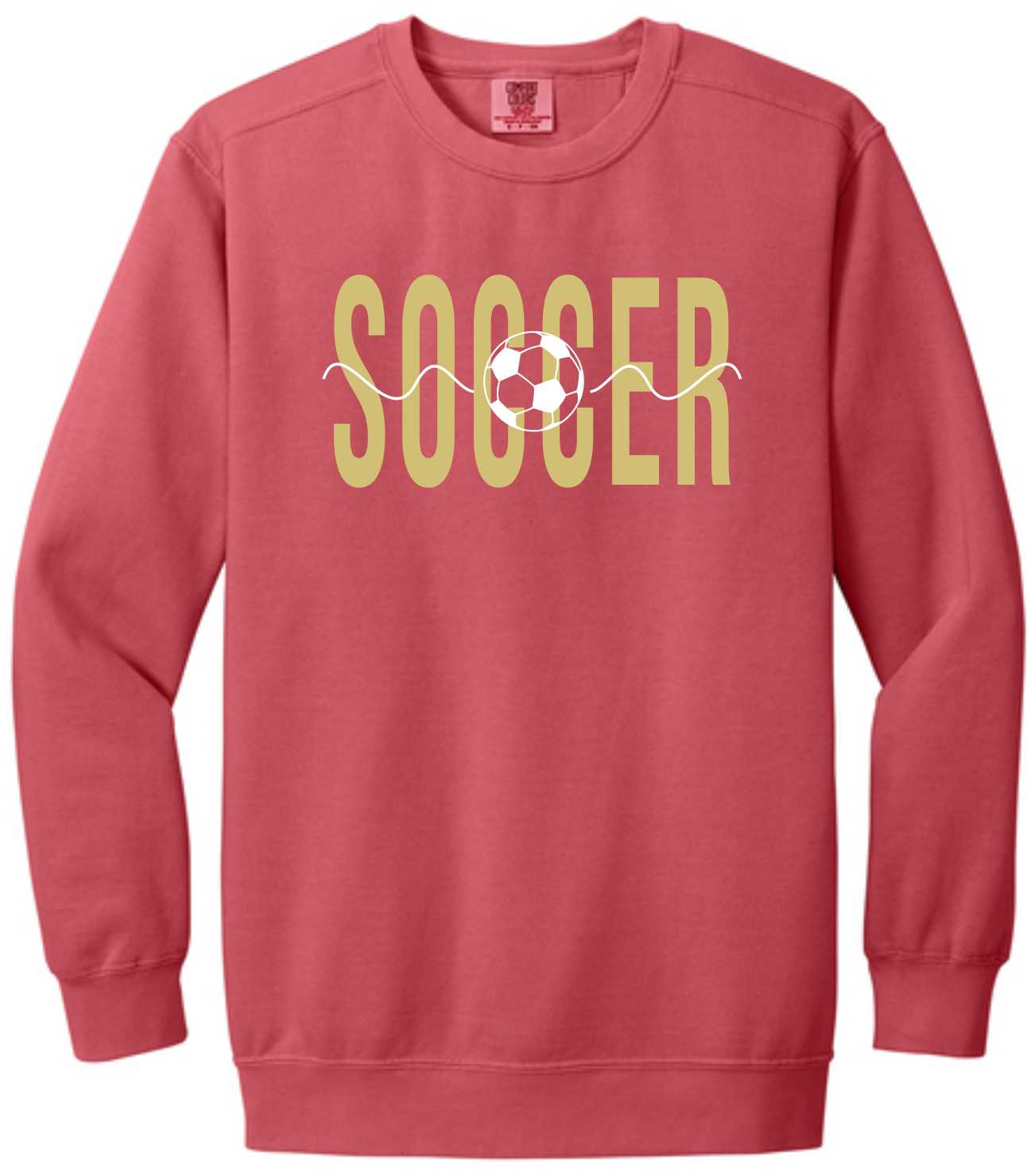 Comfort Colors Sweatshirt Soccer with Line
