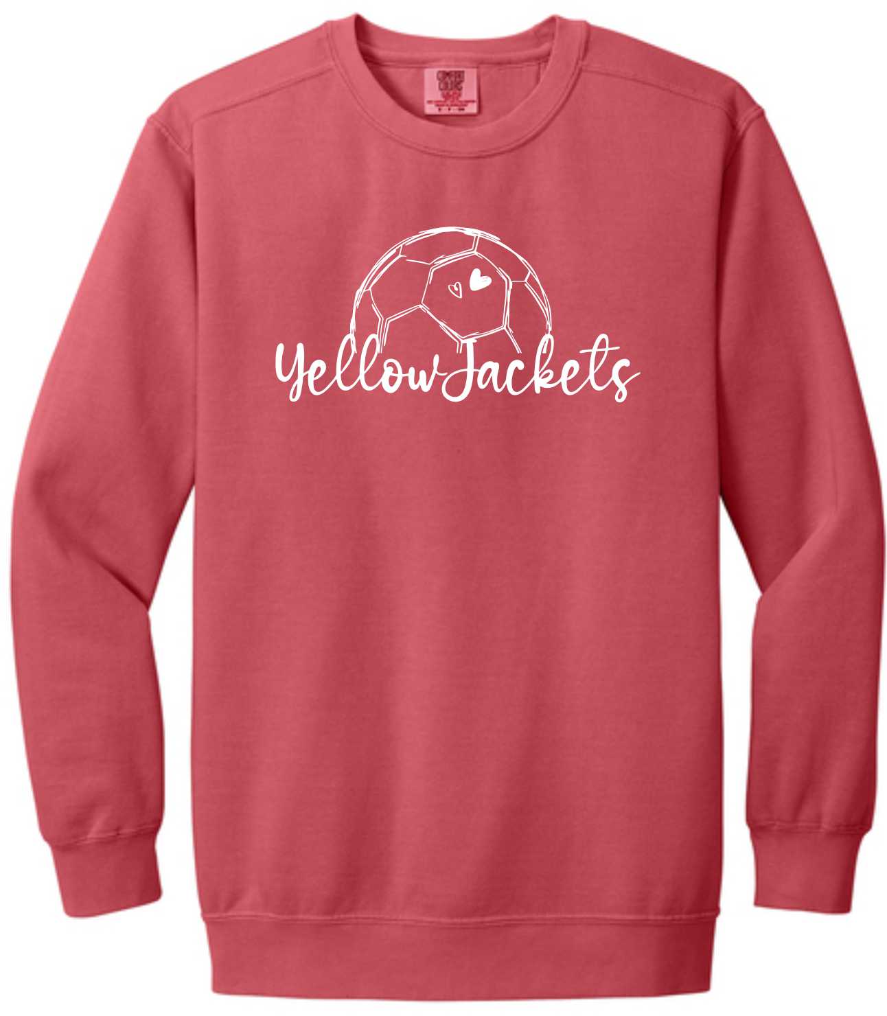 Comfort Colors Sweatshirt Yellow Jackets