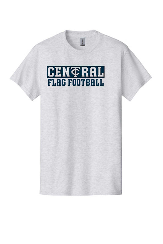 Cotton Short Sleeve Central Flag Football