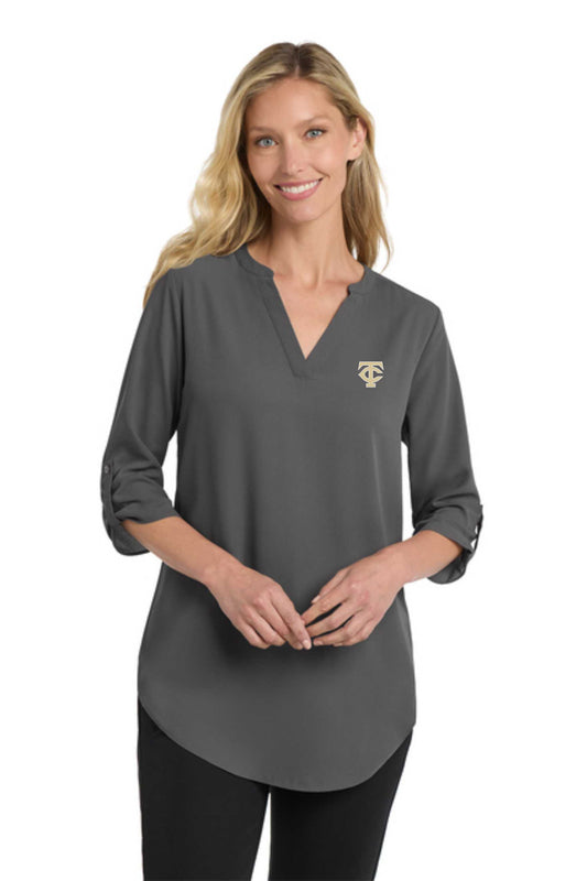 Women's 3/4-Sleeve Tunic Blouse with TC-LW701