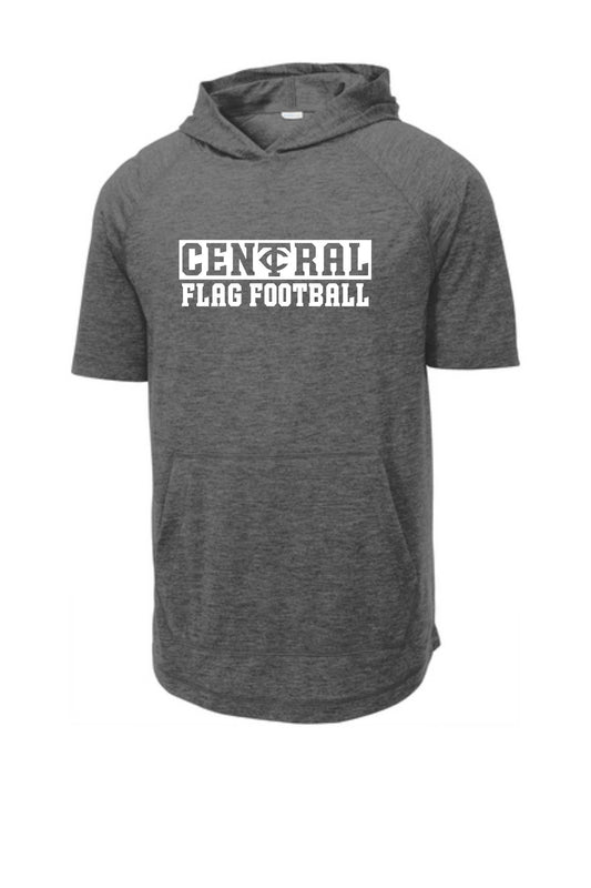 Lightweight Hoodie Short Sleeve Central Flag Football